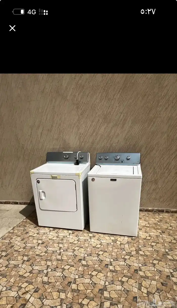 للبيع نشافه وغساله ميتاج 0