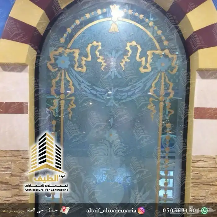 مرايا و زجاج معشق وملون و قبب وتشطيبات 22