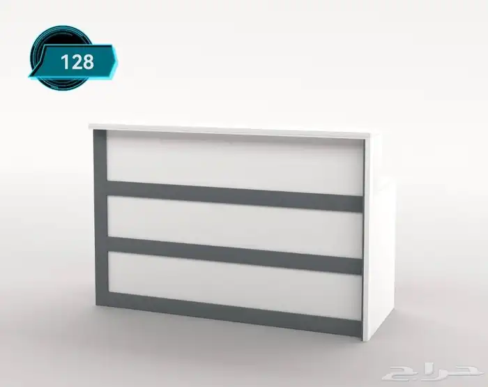 اثاث مكتبي جديد مكاتب ادارية ورك ستيشن كونتر استقبال متوفر 5