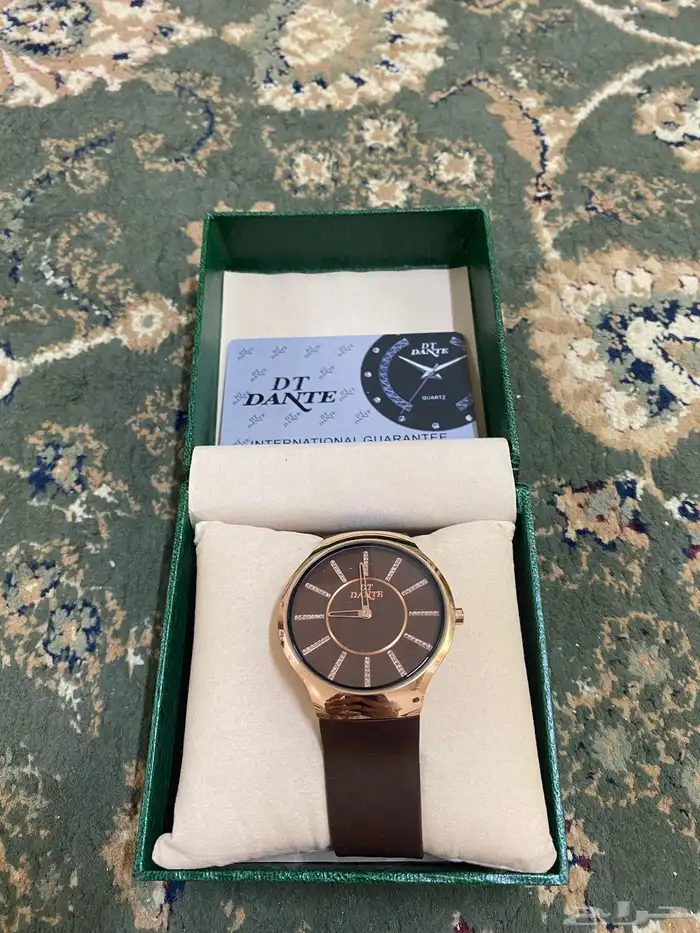 ساعة جلد بني 0