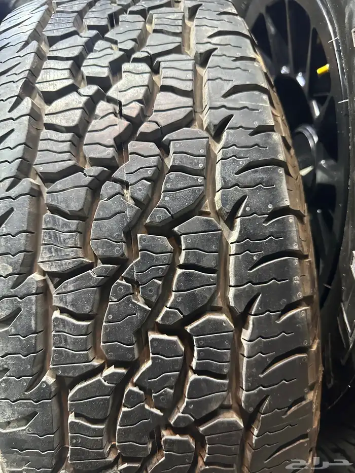 جنوط ميثود 5 مسمار اصلي مع كفرات ربع حجري امريكي مقاس 17جيب 16