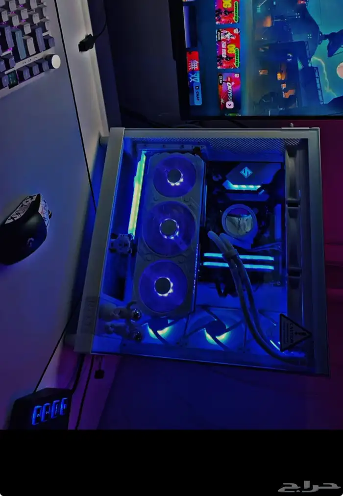 بي سي قيمنق لون ابيض 0