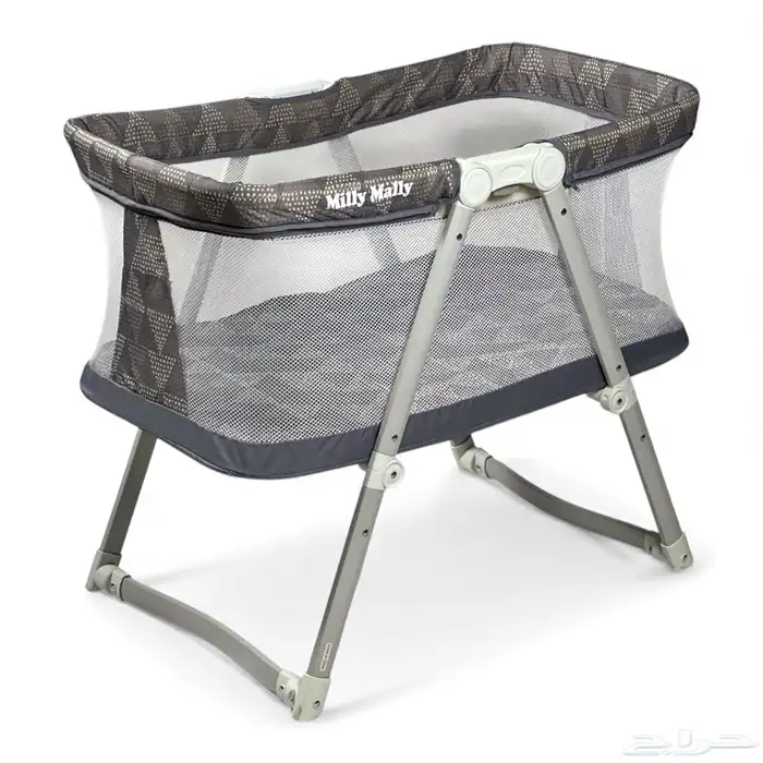 سرير مواليد يتصفط - سرير للأطفال بقواعد متينة ومع ناموسية 2