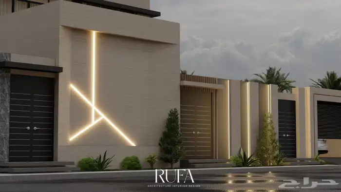 تصميم واجهات فلل ومنازل مودرن وكلاسيك   مهندسة محترفة 1