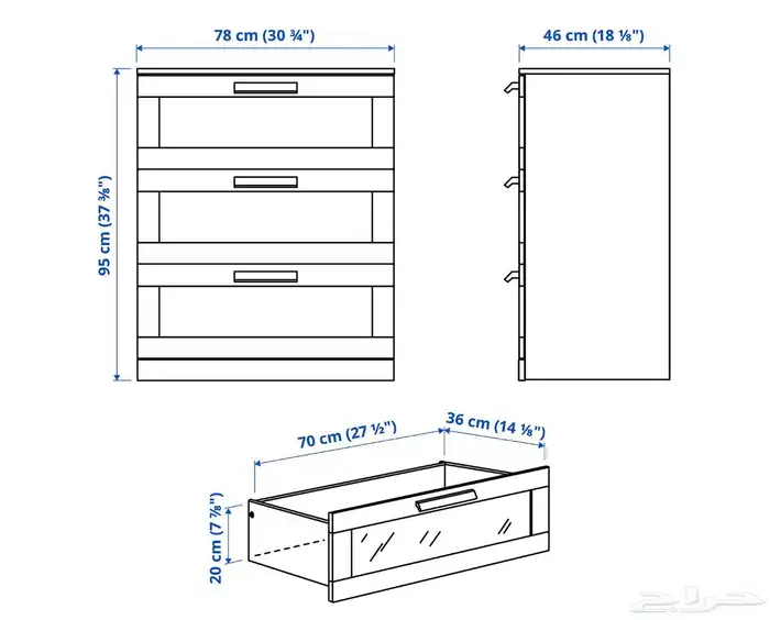 دولاب - خزانة ملابس - تسريحة من ايكيا ikea 12