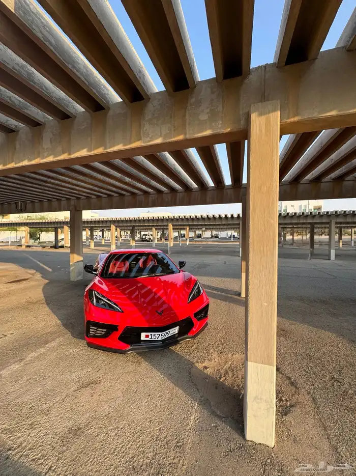 كورفيت C8 ستنغراي كشف كهربائي Corvette C8 2023 أحمر ناري 26