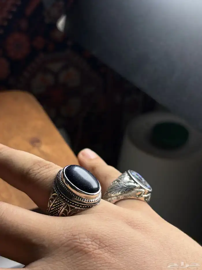 خاتم حجر النجوم صياغه ورشه الشريف 4