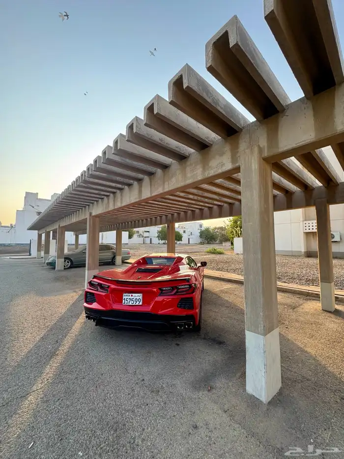 كورفيت C8 ستنغراي كشف كهربائي Corvette C8 2023 أحمر ناري 21