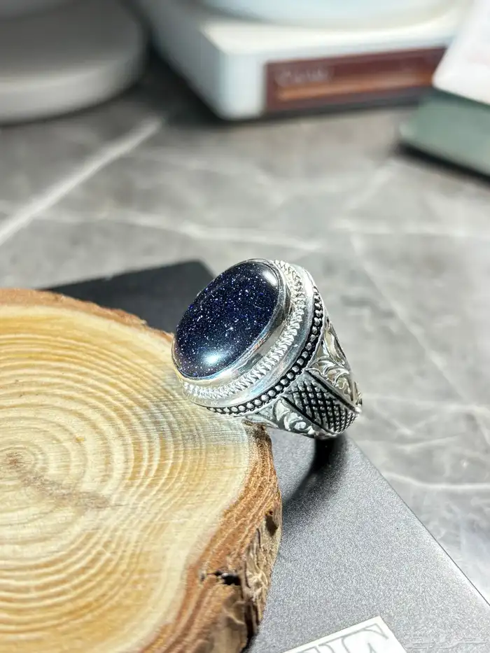 خاتم حجر النجوم صياغه ورشه الشريف 3