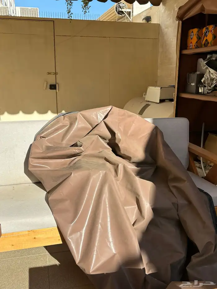 طقم طربال للجلسات مروحة سقف باضاءه ليد سكوتر وسيكل 0