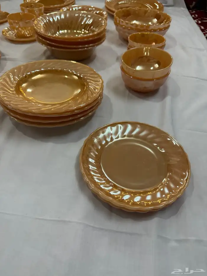 صحون تراثيه قديمه ذهبي 2