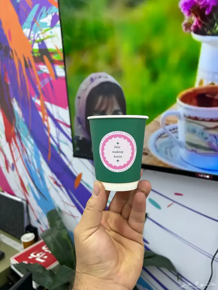 طباعة الأكواب. جراكل قهوة ستكر شيت كروت علب 15