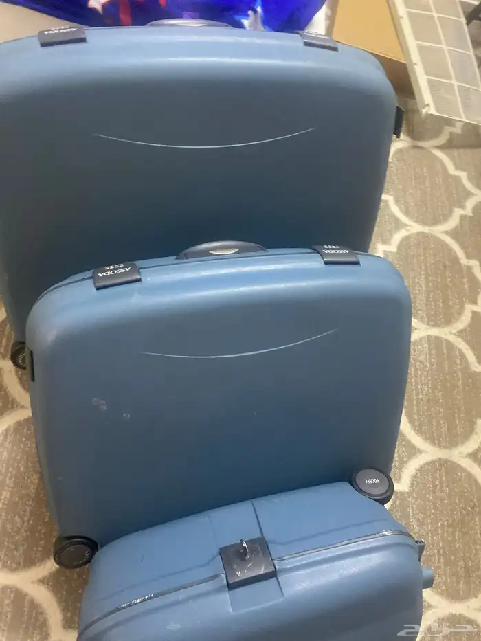 طقم شنط. فايبر. ثلاث سعر البيع 200 1