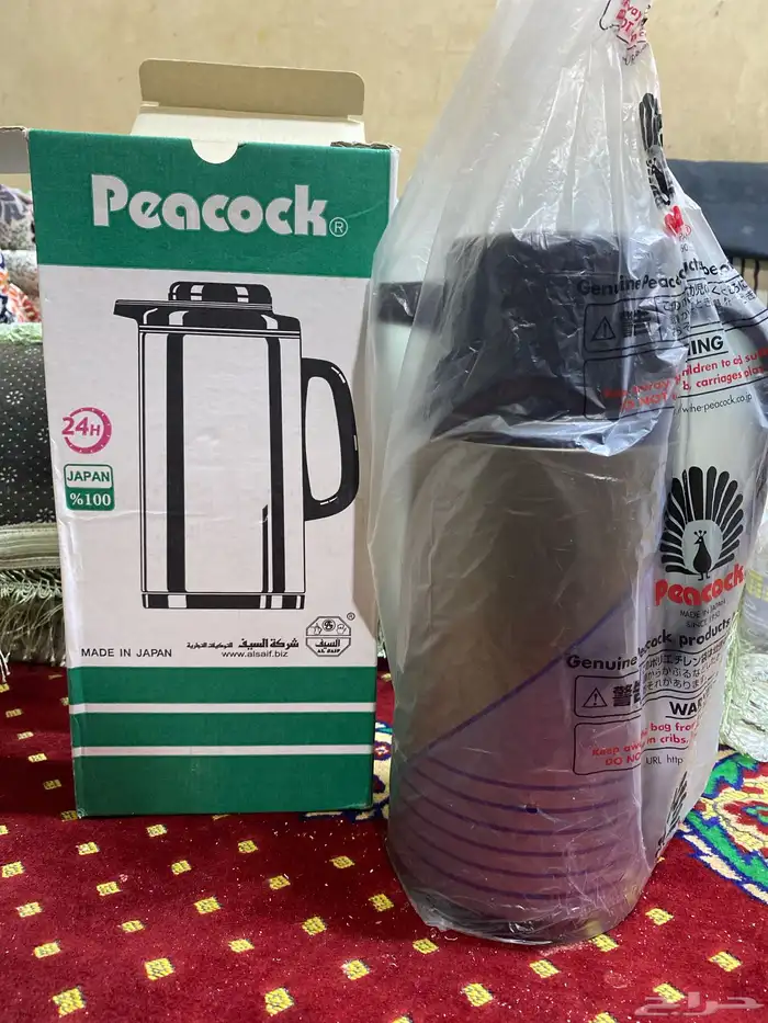 اللبيع. زمزمية أم طاووس مقاس لتر و300 جديد كرتونة 6