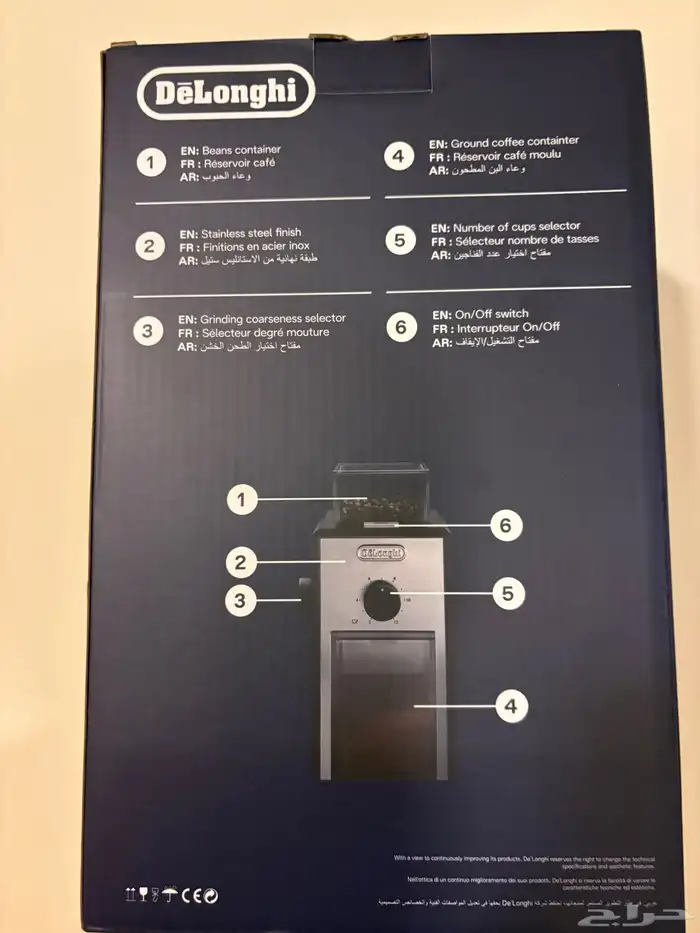 مطحنة ديلونجي الكهربائية DeLonghi 0