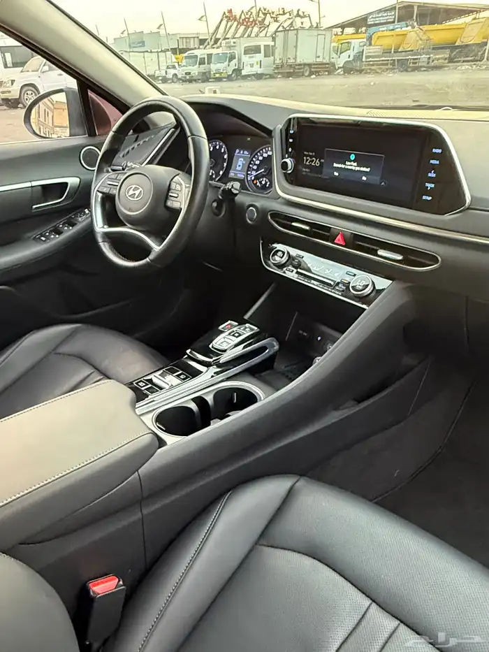 سوناتا 2021 فل كامل بدون بنورما بحالة الوكاله للبيع 8