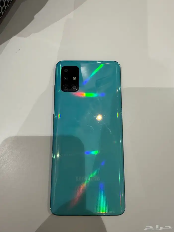 جوال سامسونج a51 ازرق لامع 1