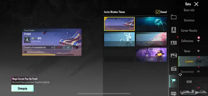 حساب ببجي WZ5 17