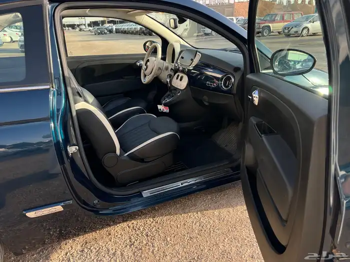 فيات 500C 2020 نظيف مخزن مستخدم واحد ممشى قليل سعودي 15