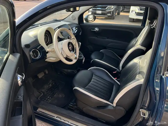 فيات 500C 2020 نظيف مخزن مستخدم واحد ممشى قليل سعودي 12