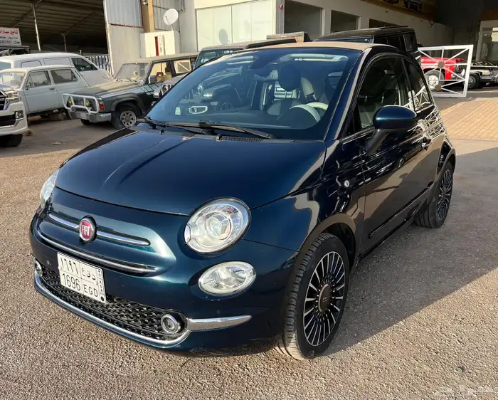 فيات 500C 2020 نظيف مخزن مستخدم واحد ممشى قليل سعودي 1