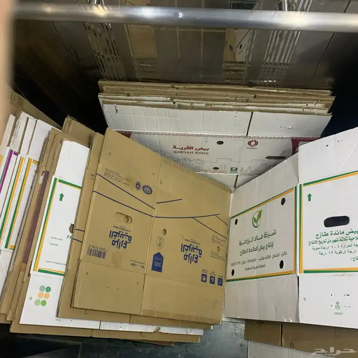 متوفر كراتين بيض بي الكميات متوفره العنوان الفيحاء 4