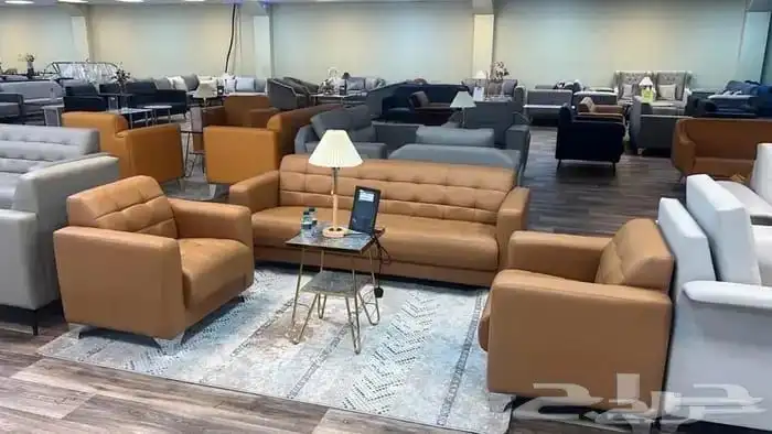 كنب جلد جديد موديلات و جديد أشكال مختلف ألوان متوفر 0