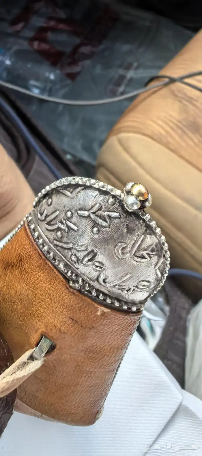 خنجر زراف مذهب عيار 21 قاطع وصف 9