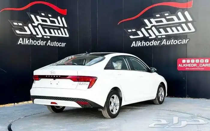 هونداي اكسنت فليت 2026 لدى الخضر للسايارت 1