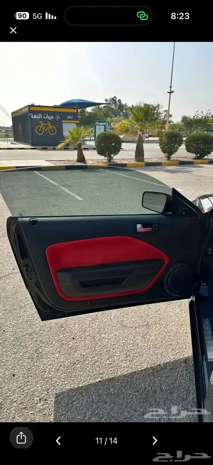 السلام عليكم موستنج قير عادي ثمانية سلندر اسود دخل احمر ا 5