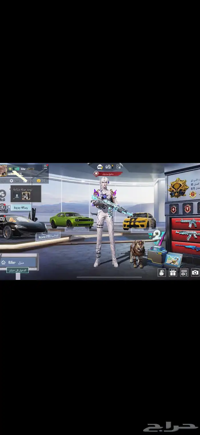 حساب ببجي اللفل 85 لفل المجموعه 74 عدد المثك 187 والاسلحه51 0