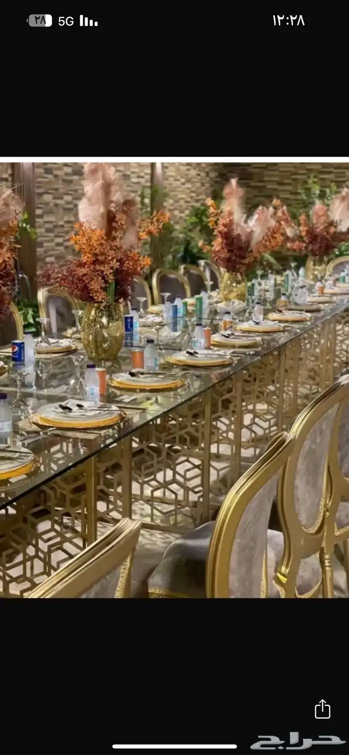 ايجار طاولات طعام وكراسي للمناسبات 1