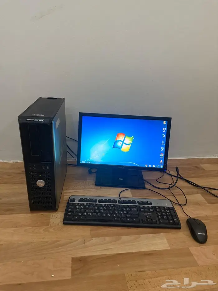 كمبيوتر مكتبي ب250ريال كمبيوتر وشاشه وماوس وكيبورد واسلاكه 0