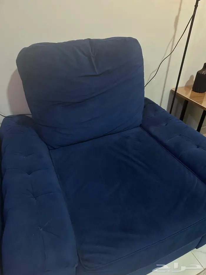 بيع اثاث صالة كنب ازرق 4