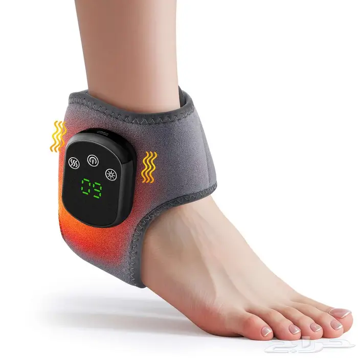 دعامة كاحل كهربائية لاسلكية م دفأة مع حزام تدليك اهتزازي 3