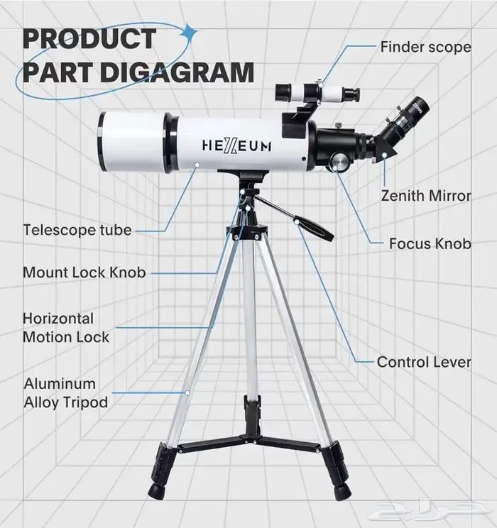 للبيع تلسكوب جديد بالكرتون من امازون 0