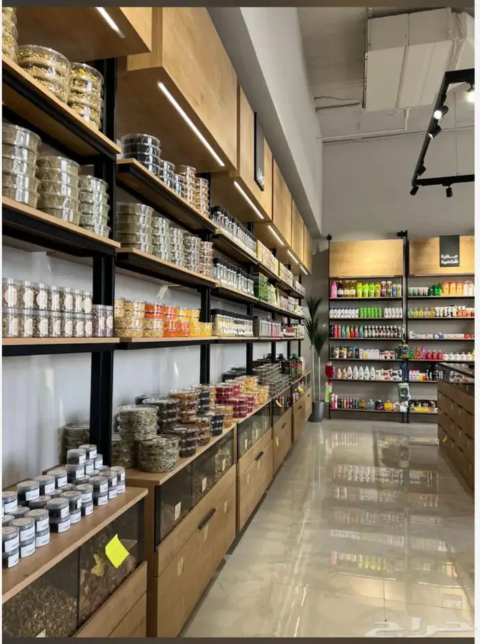 تفصيل رفوف مكسرات حلويات 2