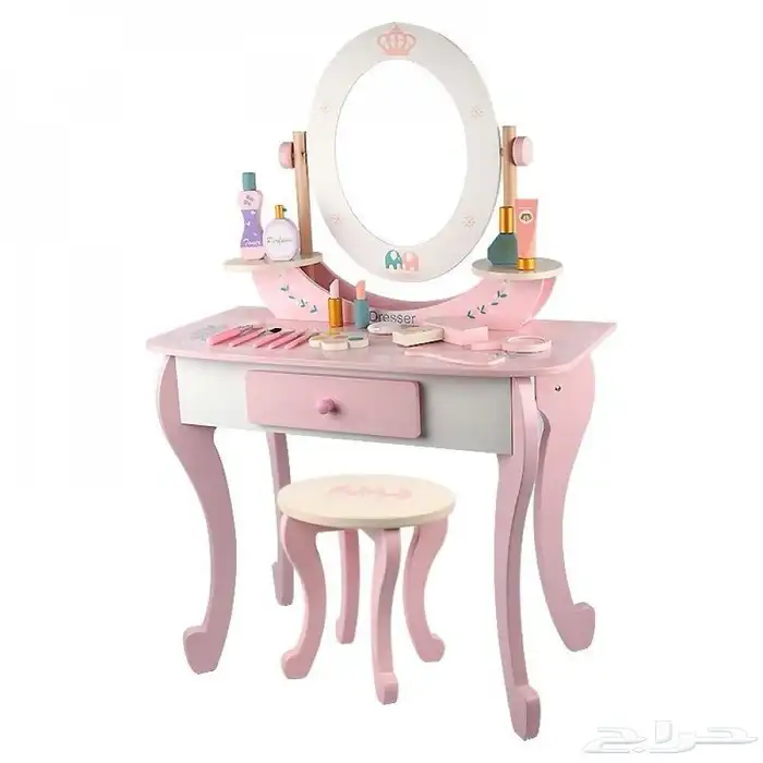 تسريحة خشب للاطفال بالحجم الكبير - لعبه تسريحه للأطفال 8