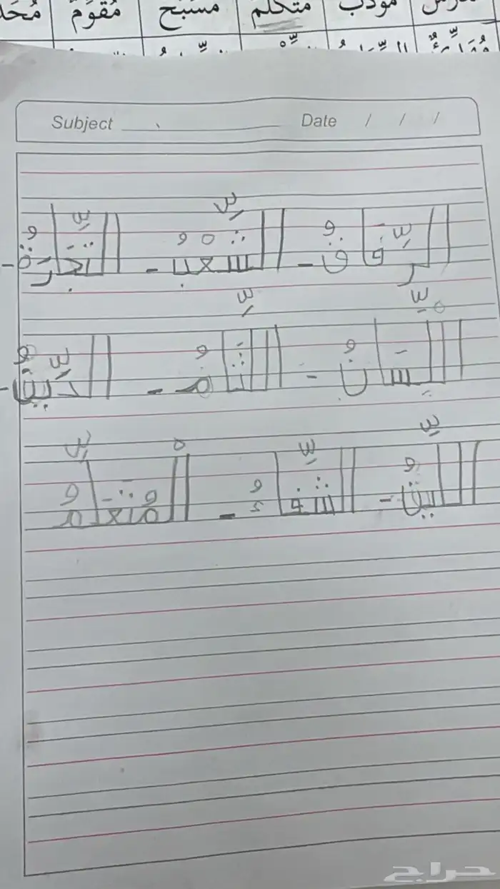 مدرس معلم تأسيس وتعليم قراءة وكتابة وتحسين خط 9