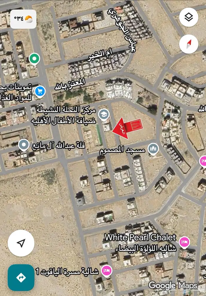 نص ارض موقع مميز فى مخطط لؤلؤة ابحر شارعين منطقه فخمة 0