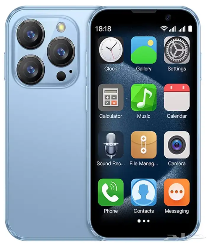 هاتف ذكي X518Pro 3G صغير على شكل iphone16 pro 0