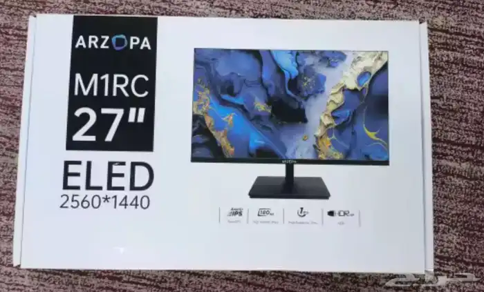 شاشة 2k بوصة 27 للبيع ب450 بكرتونها جديدة لم يتم فتحها 180Hz 0