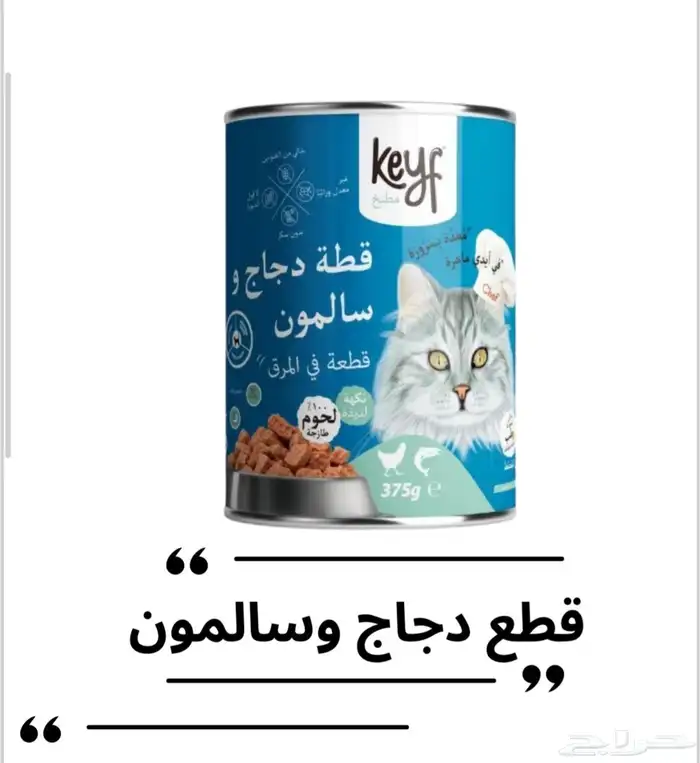 اكل رطب للقطط من شركة Kegf 3