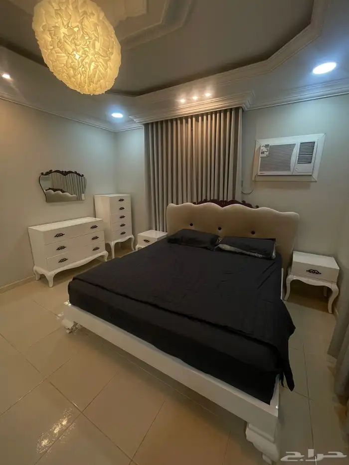 شقة مفروشة راقية للايجار ثلاث غرف وصالة في حى المروة بجدة 1