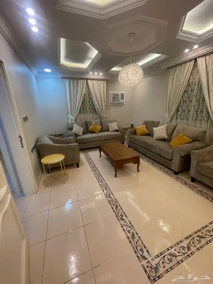 شقة مفروشة راقية للايجار ثلاث غرف وصالة في حى المروة بجدة 4