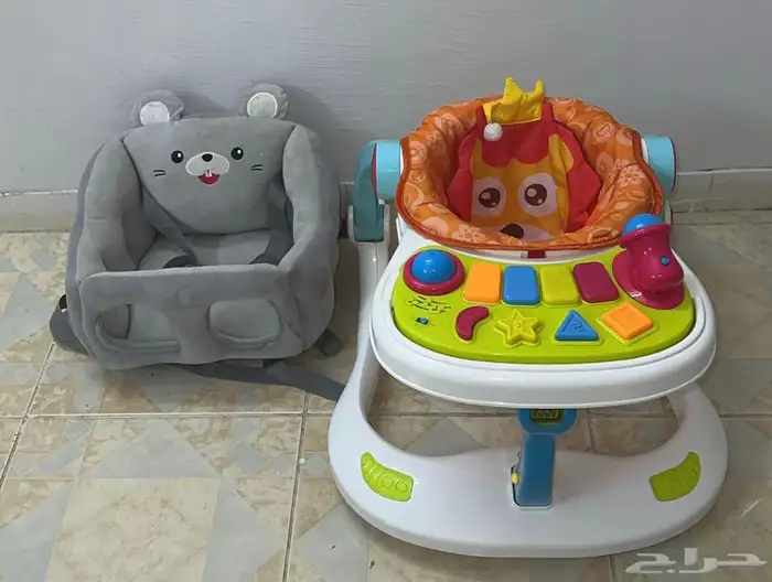 مشاية أطفال وكرسي للتعليم الجلوس 0