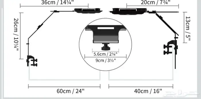 لاحواض السمك ماكس سبكت مصباح LED MJ-L Series MJ-L165 4