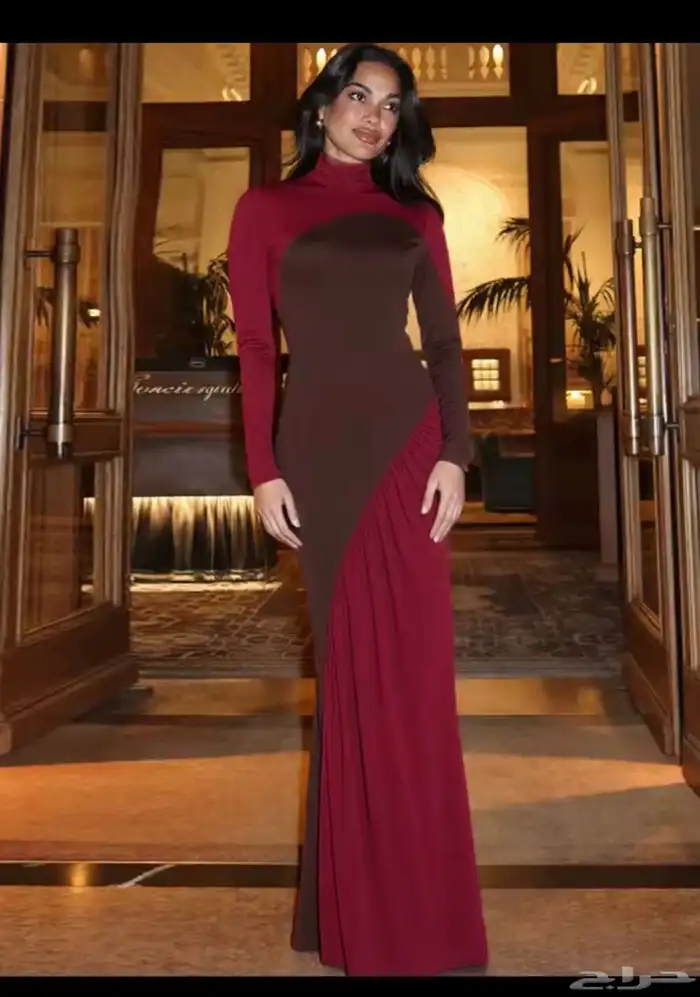 فستان نسائي بأكمام طويله 3