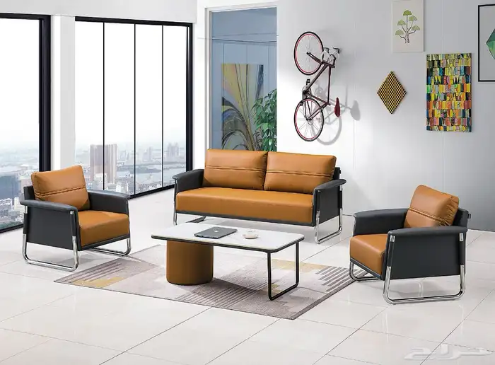 مودرن مكتب فخم كامل طقم مع كنب و كراسي وصل حديثا سعر ارخص 3