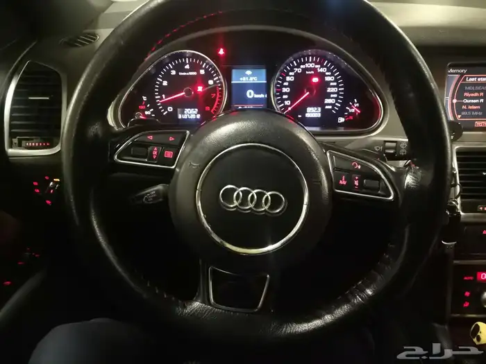 للبيع سيارة اودي Q7 6 سلندر موديل 2008 محولة 2013 12